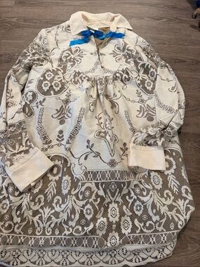 Anna Sui Cream and Taupe Lace-Patterned Long Sleeve Dress
Anna sui X Target